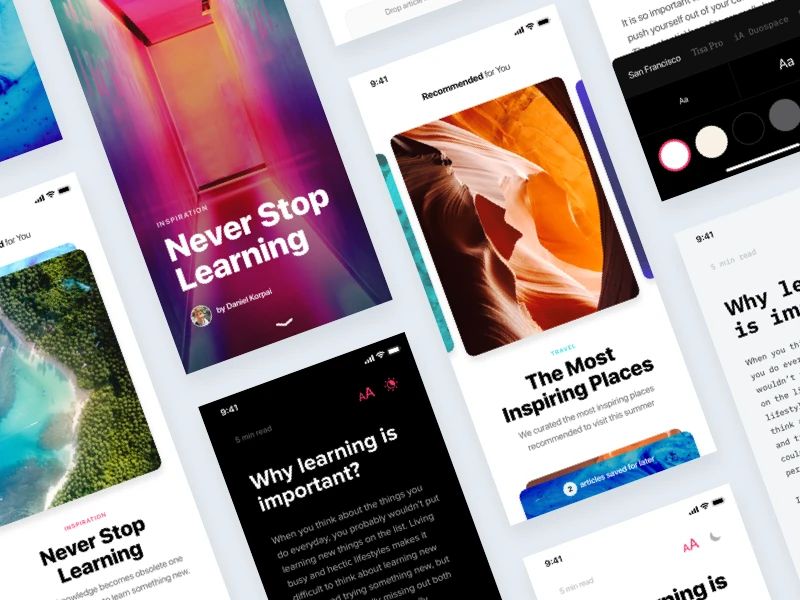 News App Concept Template freebie preview