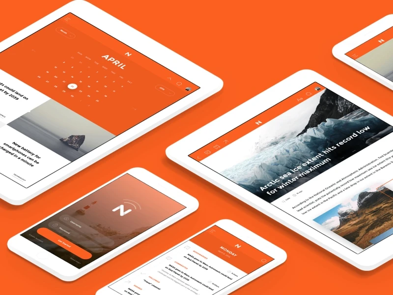 Now - A beautiful cross-platform UI kit freebie preview