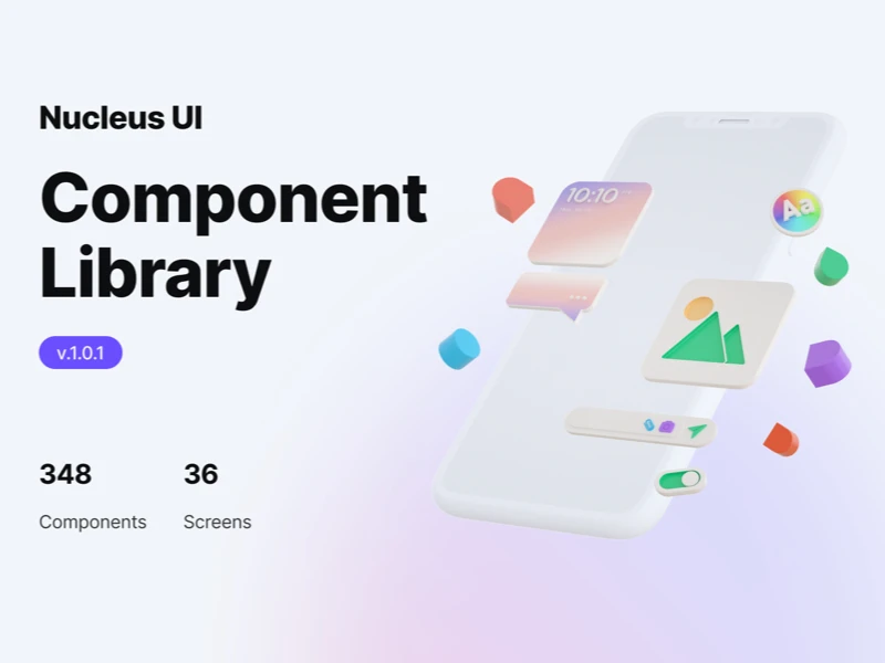 Nucleus Free UI Kit for Figma freebie preview
