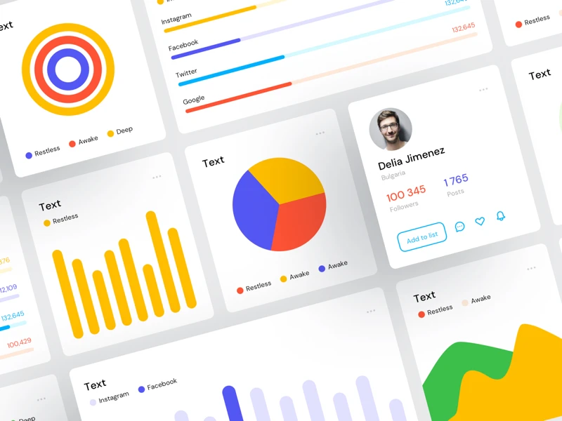 Open Source Dashboards UI Kit freebie preview