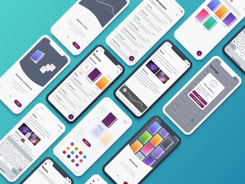 Penman App UI Kit freebie preview