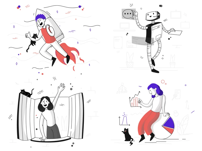 Pixeltrue Free Illustrations freebie preview