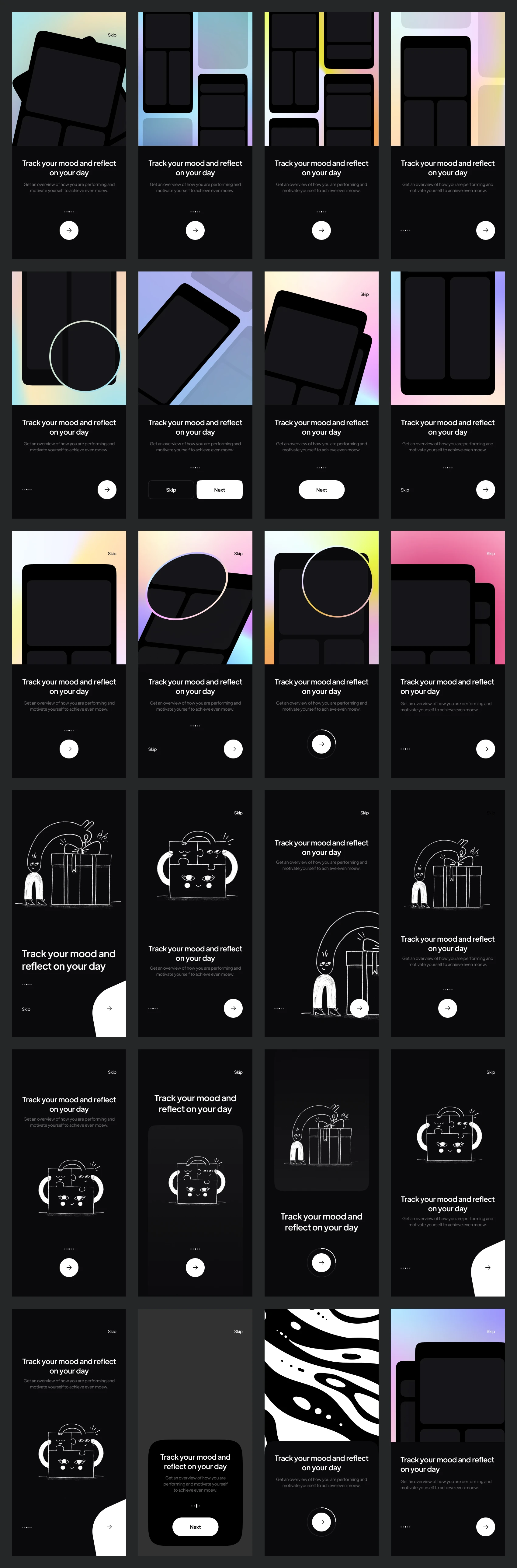 Shiba Onboarding Free UI Kit for Figma Freebie Preview - Page 1