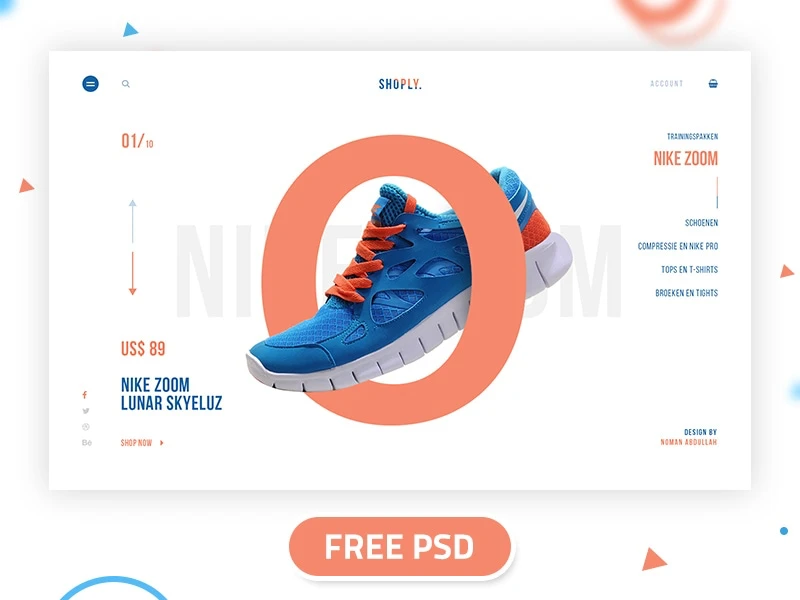 Shoply One Page freebie preview