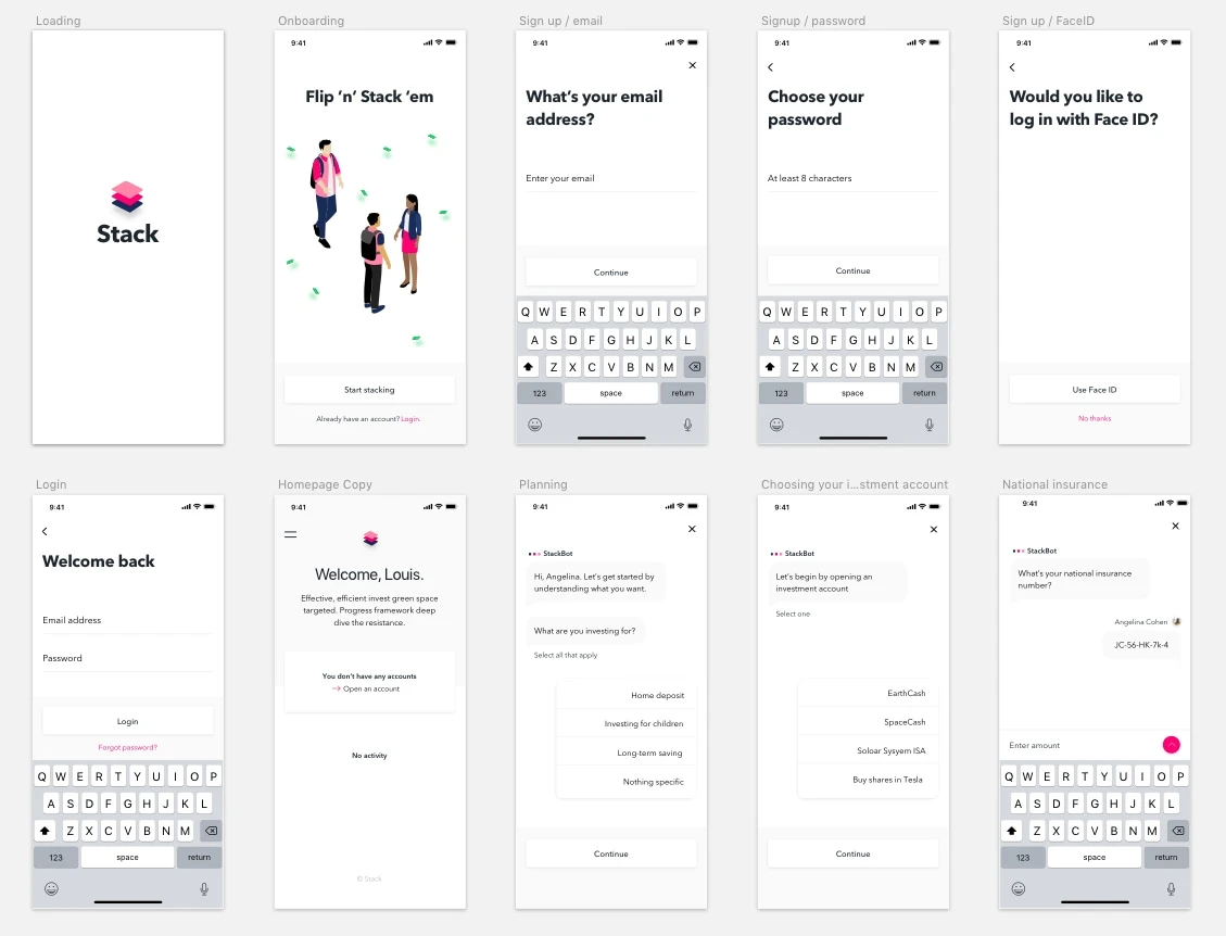 Stack UI Kit Freebie Preview - Page 1