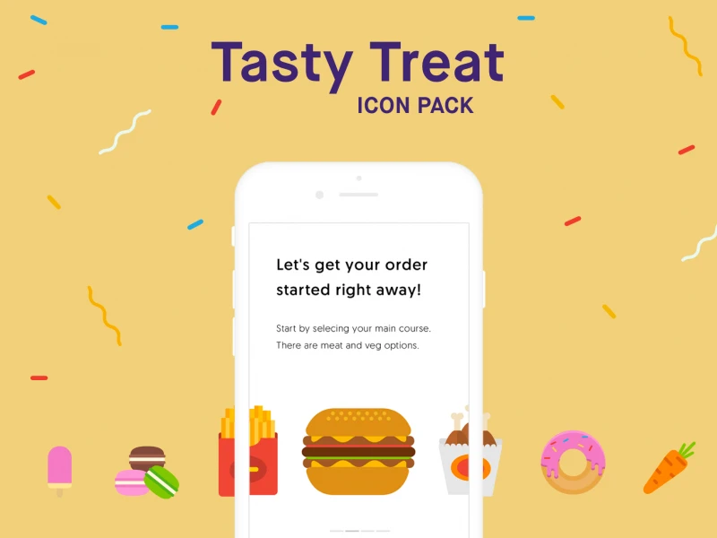 Tasty Food Free Icon Pack freebie preview