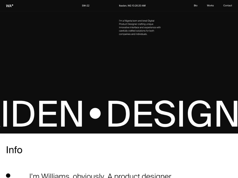 The Creative Portfolio Free Webflow Template freebie preview