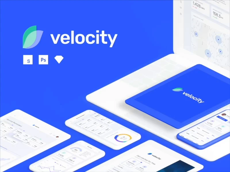 Velocity UI Kit freebie preview