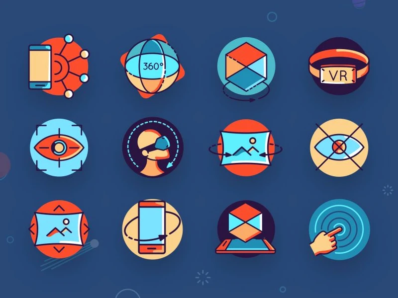 Virtual Reality Free Icon Pack freebie preview