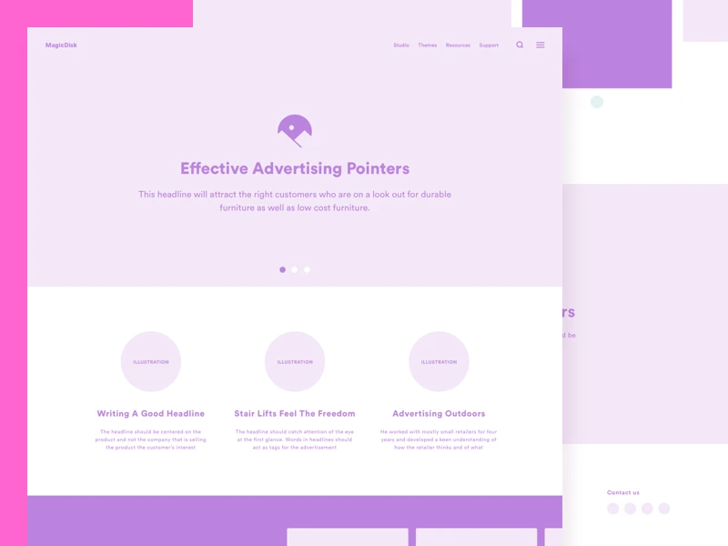 Website Wireframe Kit freebie preview