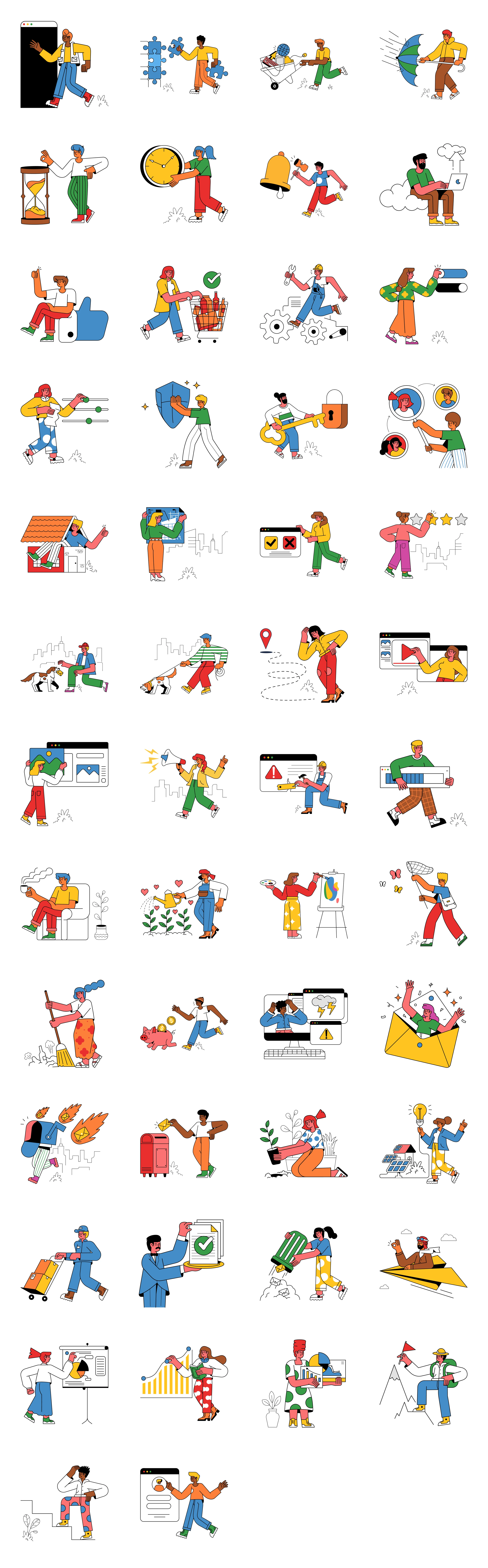 Zanzi Free Illustrations Freebie Preview - Page 1